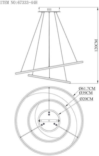 Globo Lighting Hängelampe Silber