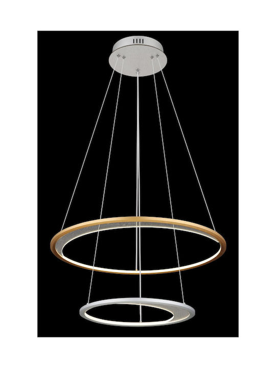 Globo Lighting Κρεμαστό Φωτιστικό Ασημί