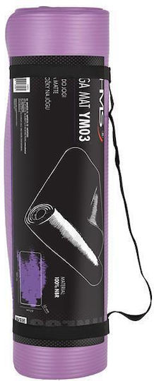 HMS Ym03 Fitnessmatte Pilates Lila (183x61cm)