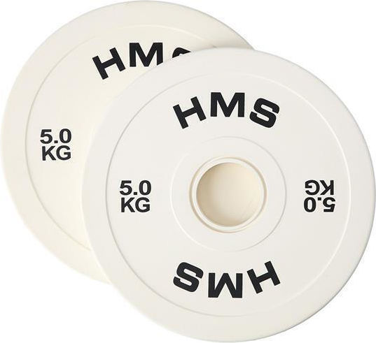 HMS Σετ Δίσκοι Ολυμπιακού Τύπου Λαστιχένιοι 2 x 5kg Φ50mm