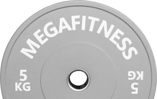 MegaFitness Bumper Bumper Plate Olympic Type Rubber 1 x 5kg Φ50mm