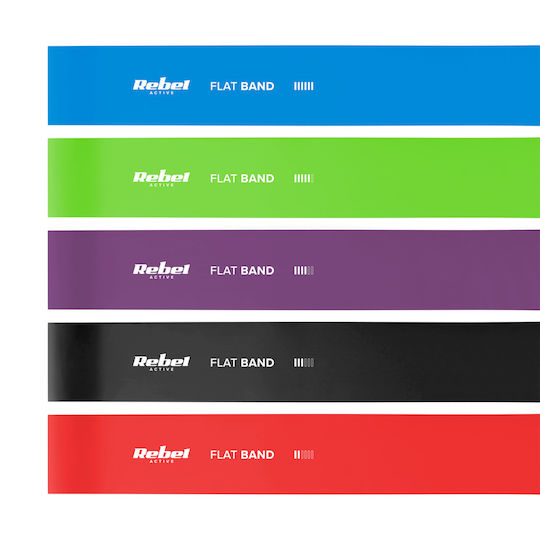 Resistance Bands Set 5pcs Blue 2m