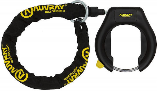 Auvray Κλειδαριά Ποδηλάτου για Τροχό με Κλειδί Μαύρη