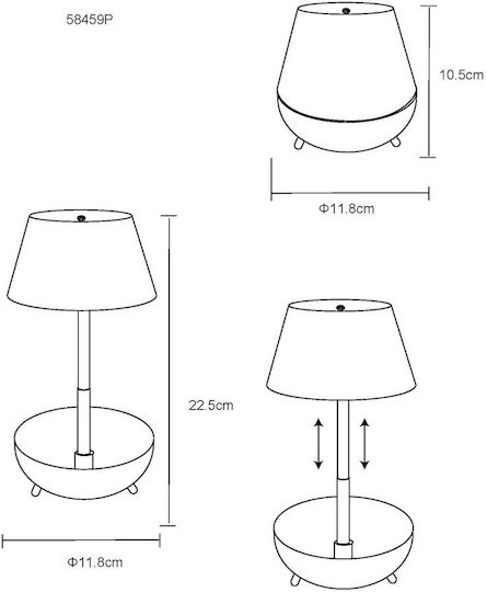 Globo Lighting Декоративна Лампа Оранжев