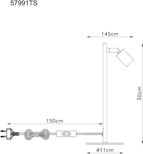 Globo Lighting Декоративно Осветително Тяло GU10 14.5x11x30см