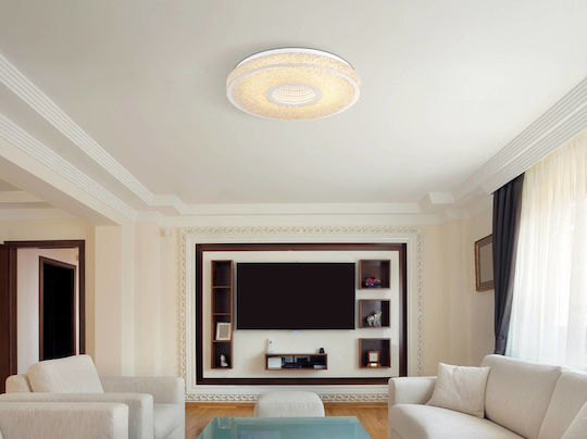 Globo Lighting Πλαφονιέρα Οροφής Γκρι με Ενσωματωμένο LED