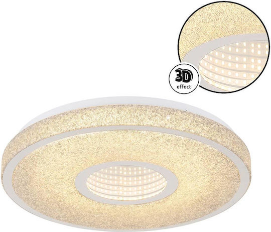 Globo Lighting Πλαφονιέρα Οροφής Γκρι με Ενσωματωμένο LED