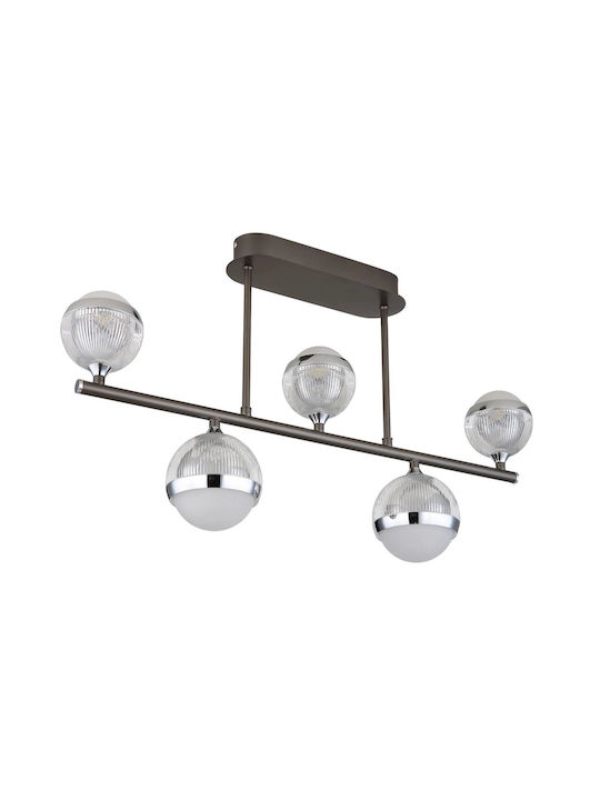 Globo Lighting Ceiling Mount Light 65cm Transparent with Integrated LED and Remote Control