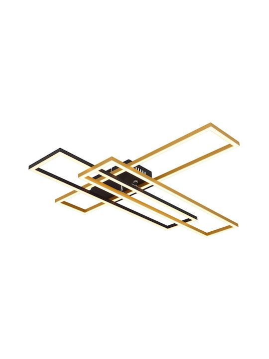 Globo Lighting Πλαφονιέρα Οροφής Μαύρη με Ενσωματωμένο LED