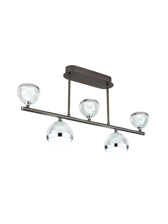 Globo Lighting Ceiling Mount Light 65cm Transparent with Integrated LED and Remote Control