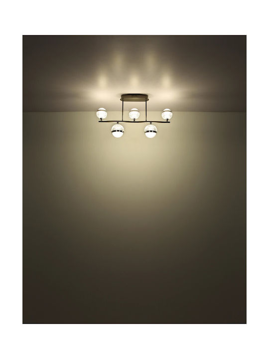 Globo Lighting Ceiling Mount Light 65cm Transparent with Integrated LED and Remote Control