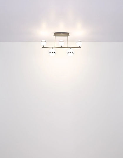 Globo Lighting Πλαφονιέρα Οροφής 65εκ. Διάφανη με Ενσωματωμένο LED και Τηλεχειριστήριο