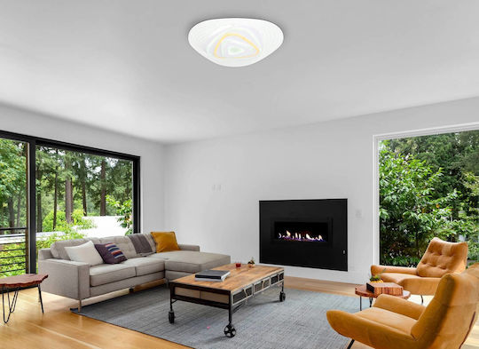 Globo Lighting Jocelyn Πλαφονιέρα Οροφής 50.2εκ. Λευκή