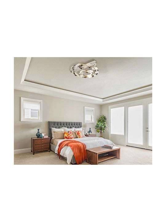Globo Lighting Πλαφονιέρα Οροφής Διάφανη