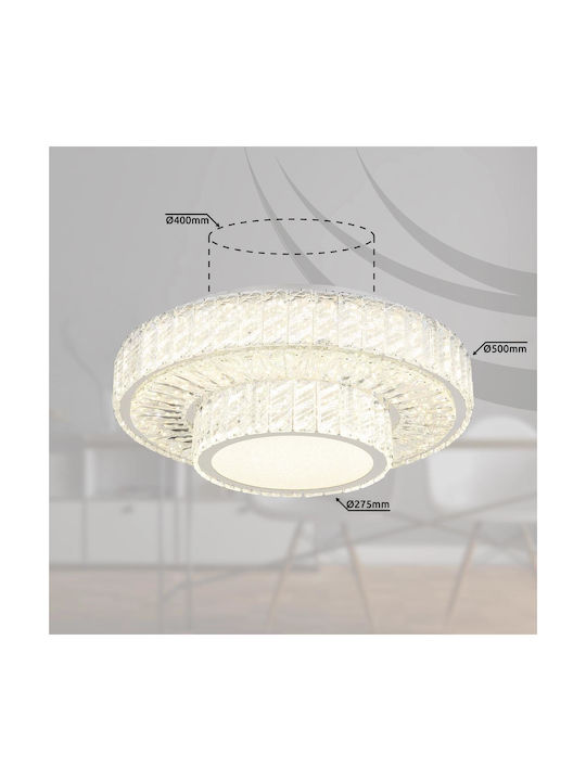 Globo Lighting Globo Lighting Mount Ceiling Light 50cm Transparent