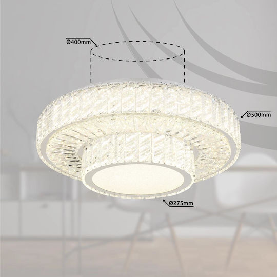 Globo Lighting Globo Lighting Mount Ceiling Light 50cm Transparent