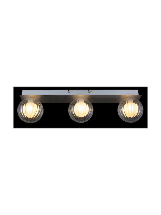 Globo Lighting Πλαφονιέρα Οροφής Διάφανη