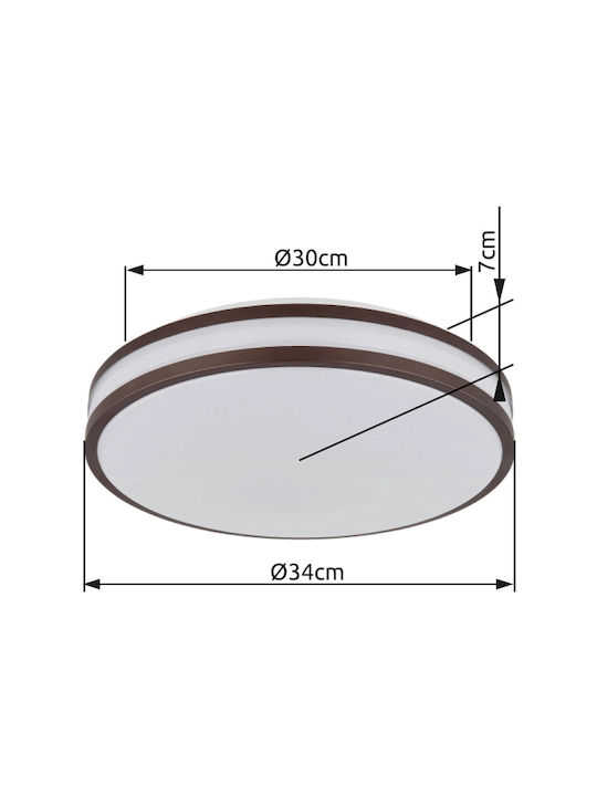 Globo Lighting Ceiling Mount Light Brown