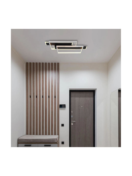 Globo Lighting Πλαφονιέρα Οροφής Μαύρη με Ενσωματωμένο LED