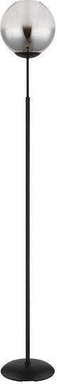 Globo Lighting Stehleuchte H154.5xB25cm. mit Fassung für Lampe E27 Schwarz