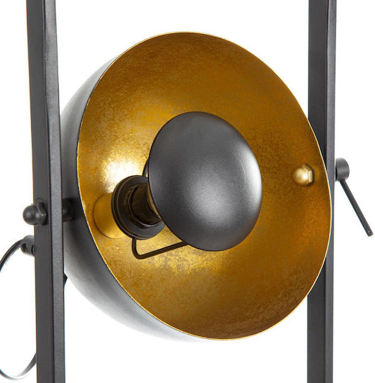Globo Lighting Floor Lamp Height 111.7cm with E14 Lamp Bulb Base Black
