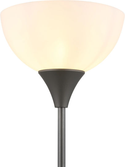Globo Lighting Floor Lamp H178.5xL25cm with Lamp Bulb Base E27 Black