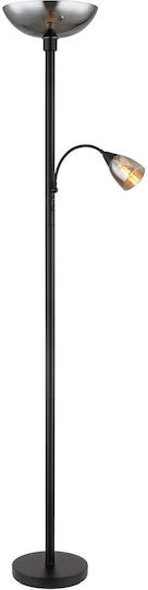 Globo Lighting Floor Lamp H178xL30cm with Lamp Bulb Base E27 Black