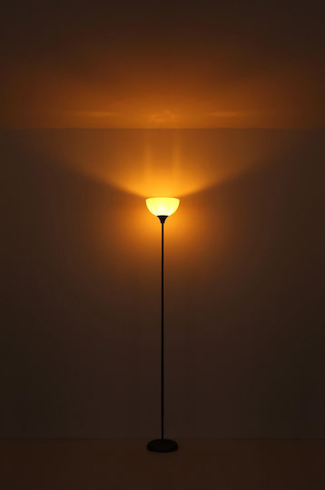 Globo Lighting Floor Lamp H178.5xL25cm with Lamp Bulb Base E27 Black