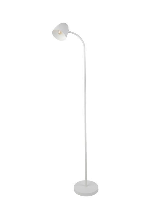 Globo Lighting Floor Lamp Height 145cm with Lamp Bulb Base E14 White
