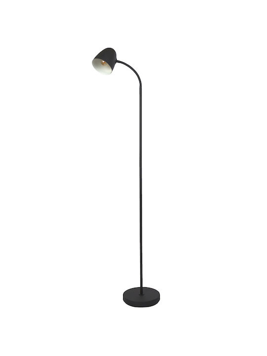 Globo Lighting Floor Lamp Height 145cm with Lamp Bulb Base E14 Black