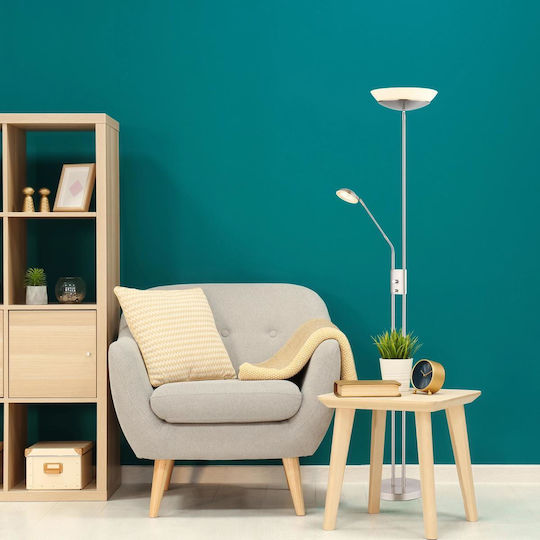 Globo Lighting Floor Lamp Silver