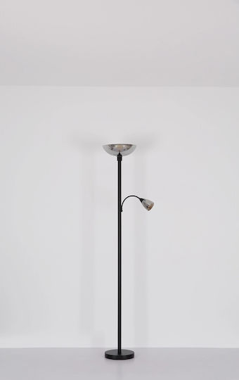 Globo Lighting Floor Lamp H178xL30cm with Lamp Bulb Base E27 Black