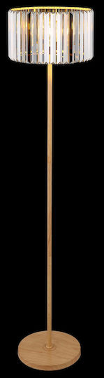 Globo Lighting Floor Lamp Height 150cm with Lamp Bulb Base E27 Beige