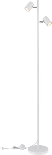 Globo Lighting Floor Lamp with Socket for Bulb GU10 White