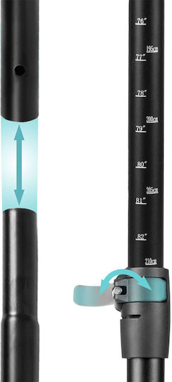 Zray Aluminum Paddle 2 in 1 Paddel für Sup Schwarz