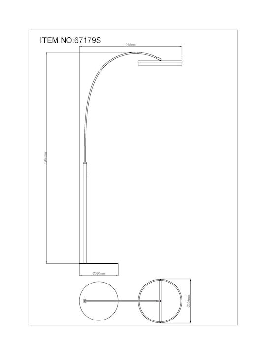 Globo Lighting Lampa de podea Gri