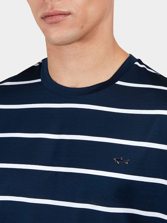 T-Shirt Blue/white