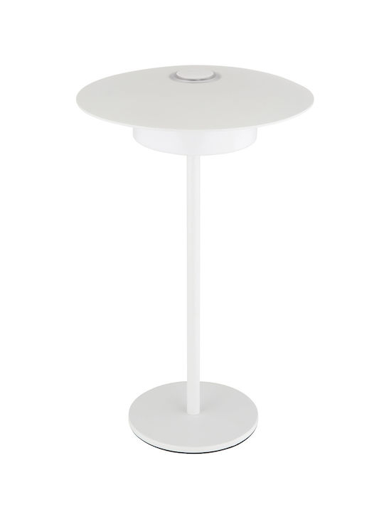 Globo Lighting Πορτατίφ LED με Λευκό Καπέλο και Βάση
