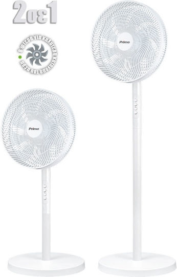 Primo Prsf-80604 Πολυμορφικός Ανεμιστήρας 60W Διαμέτρου 40.64cm Λευκός