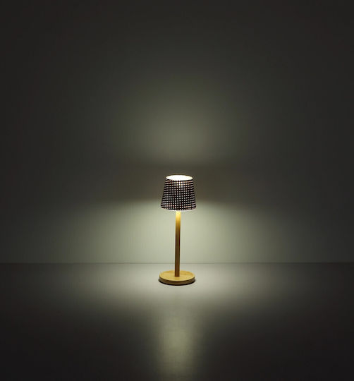 Globo Lighting Настолна лампа LED с Кафяв Абажур и Основа