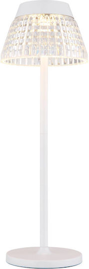 Globo Lighting Metal Table Lamp with Transparent Shade and Base