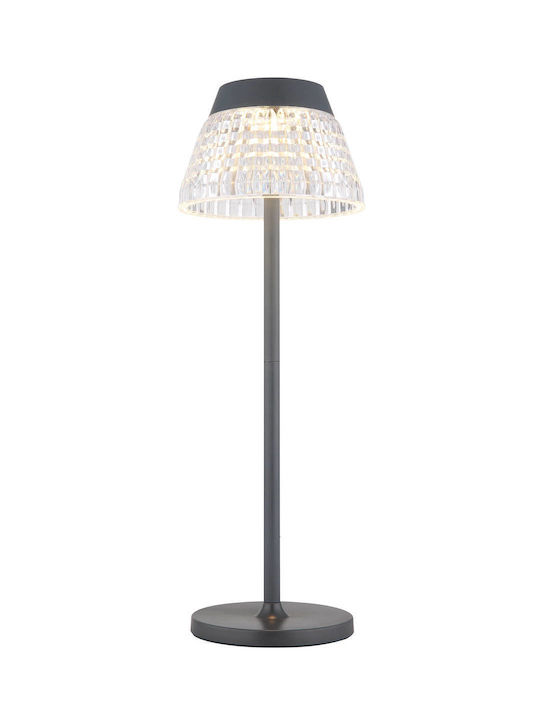 Globo Lighting Table Lamp LED with Gray Shade and Base