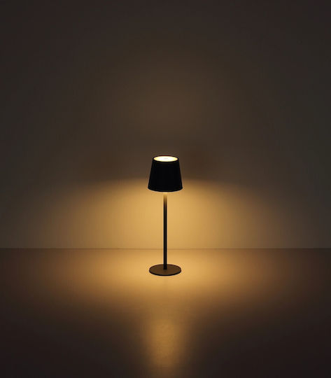 Globo Lighting Πορτατίφ με Γκρι Καπέλο και Βάση