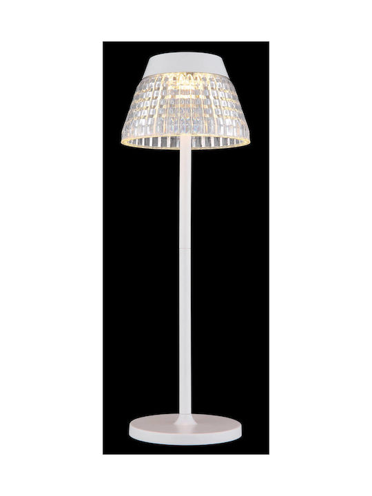 Globo Lighting Πορτατίφ LED με Διάφανο Καπέλο και Βάση