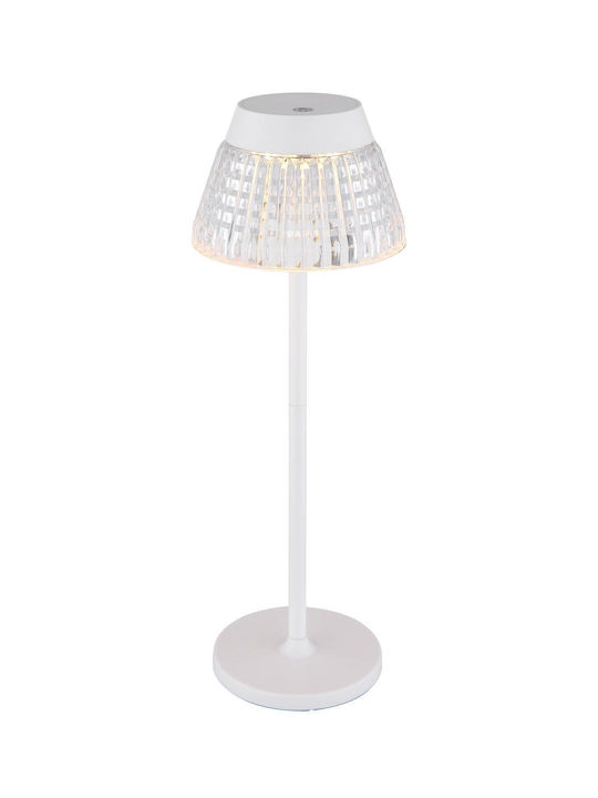 Globo Lighting Πορτατίφ LED με Διάφανο Καπέλο και Βάση