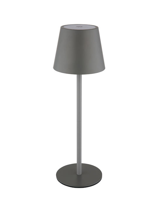 Globo Lighting Table Lamp with Gray Shade and Base