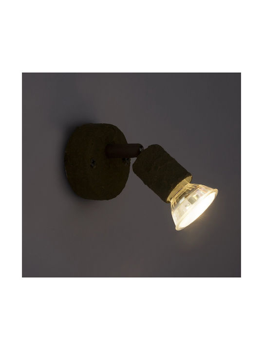 Globo Lighting Olana Μονό LED Θερμό Λευκό Σποτ σε Μπρούτζινο Χρώμα
