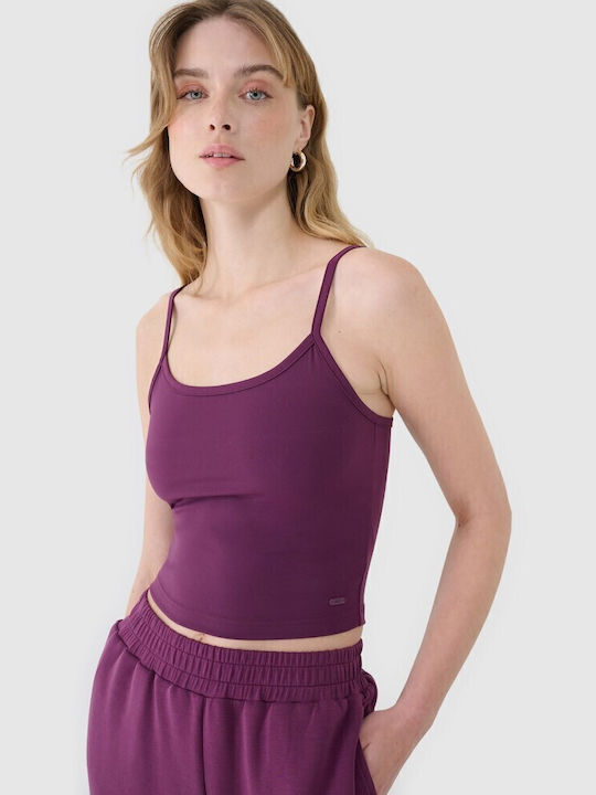 Bluze Damă Sport Crop Top Violet
