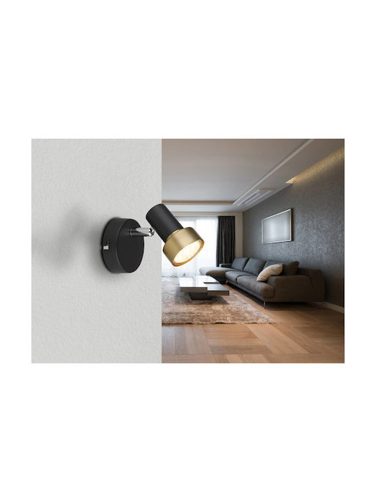 Globo Lighting Μονό Σποτ σε Μαύρο Χρώμα