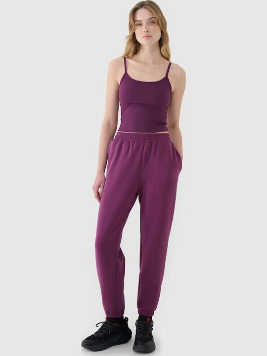 Bluze Damă Sport Crop Top Violet